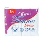Femme Bathroom Tissue 3 ply | 150pulls 12pcs