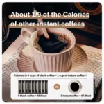DUJOSOO black coffee Kofe High protein and zero fat zero trans fatty acids 3*10g - Image 2