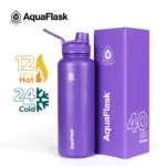 AquaFlask (14oz/ 18oz/ 22oz/ 32oz/ 40oz) AQUA FLASK Wide mouth Vacuum Insulated Stainless Steel Drinking Water Bottle - Image 3